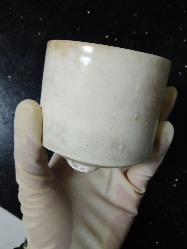 古玩陶瓷白釉香爐拍賣,當前價格1200元