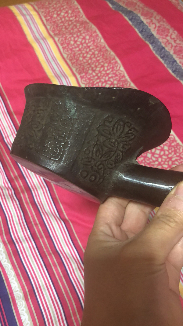 古玩雜項清中晚銅鑄碳火熨燙斗拍賣,當前價格20000元