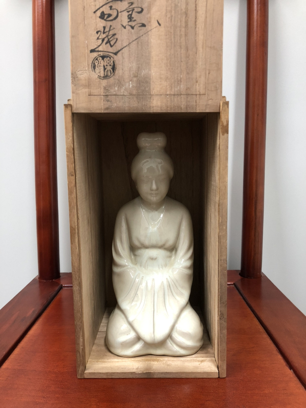 古玩陶瓷窯變釉 童女造像拍賣,當前價格800元