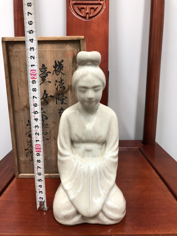 古玩陶瓷窯變釉 童女造像拍賣,當前價格800元