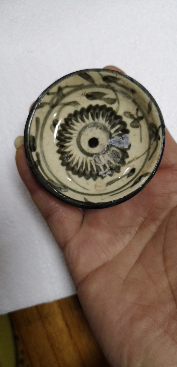 古玩陶瓷青花盤拍賣,當前價格220元