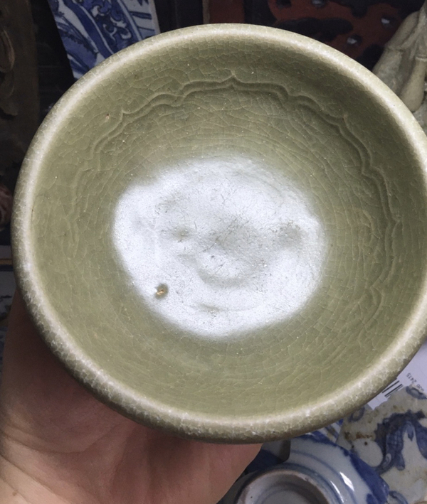 古玩陶瓷龍泉窯青釉碗拍賣,當前價格4200元