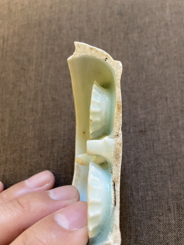 古玩陶瓷南宋.湖田窯影青粉盒標本拍賣,當前價格398元