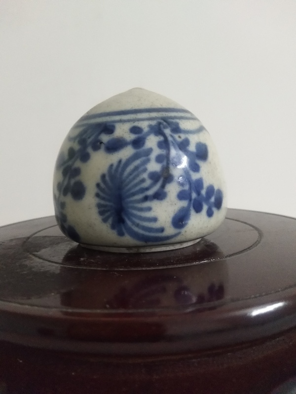 古玩陶瓷清花卉紋青花鳥食罐拍賣，當(dāng)前價格800元