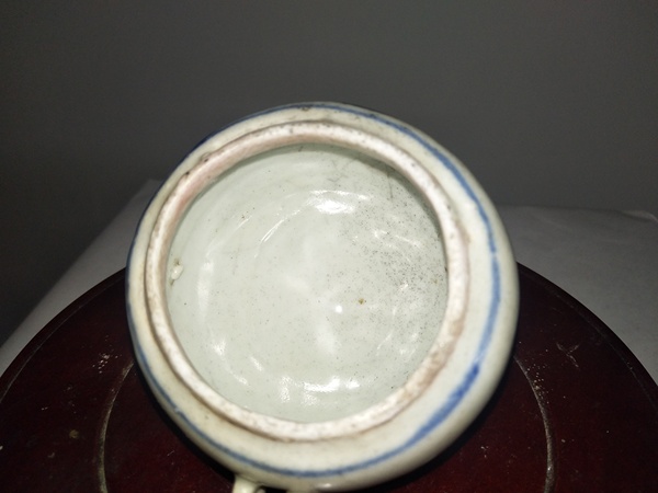 古玩陶瓷清花卉紋青花鳥食罐拍賣，當(dāng)前價格800元