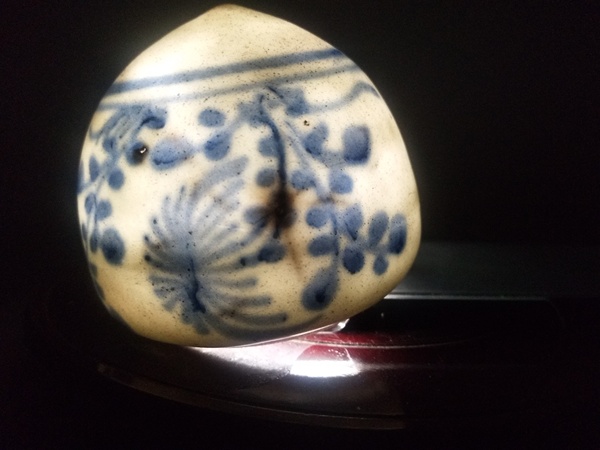 古玩陶瓷清花卉紋青花鳥食罐拍賣，當(dāng)前價格800元