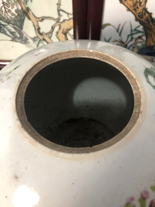 古玩陶瓷民國花卉鳥紋罐拍賣,當前價格866元