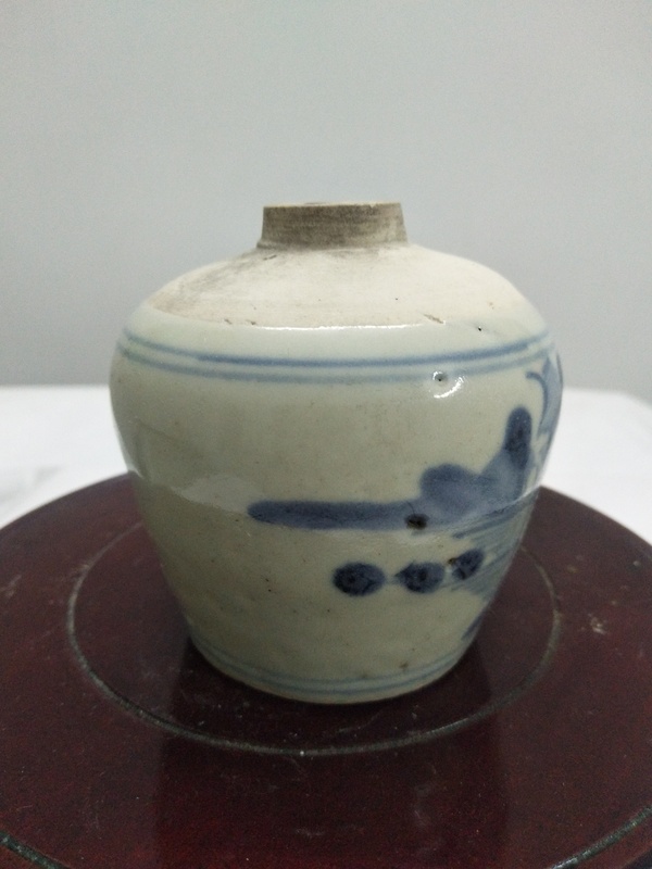 古玩陶瓷青花罐拍賣,當前價格800元