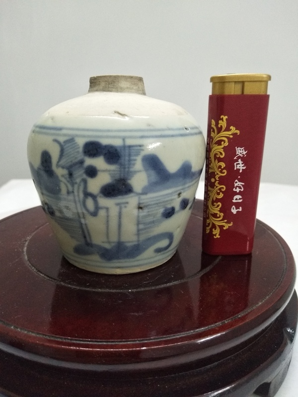 古玩陶瓷青花罐拍賣,當前價格800元