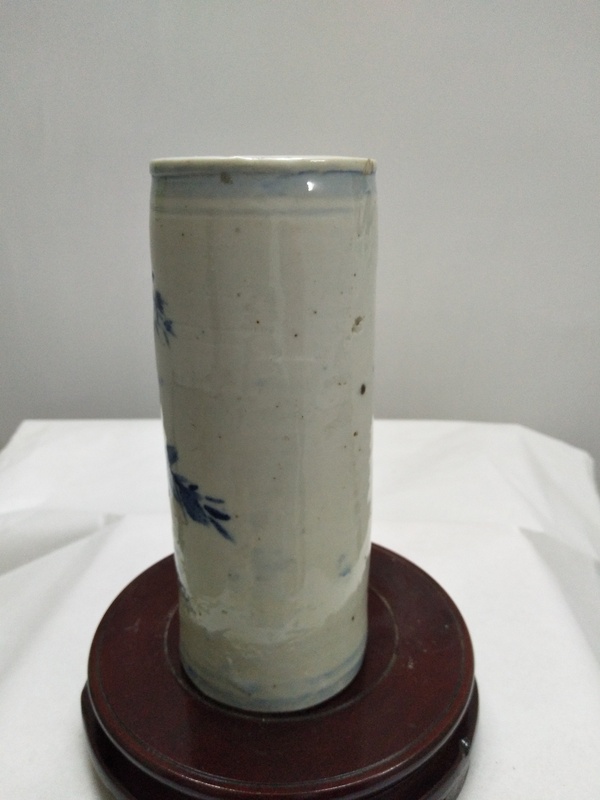 古玩陶瓷民國青花筆筒拍賣，當(dāng)前價(jià)格1200元