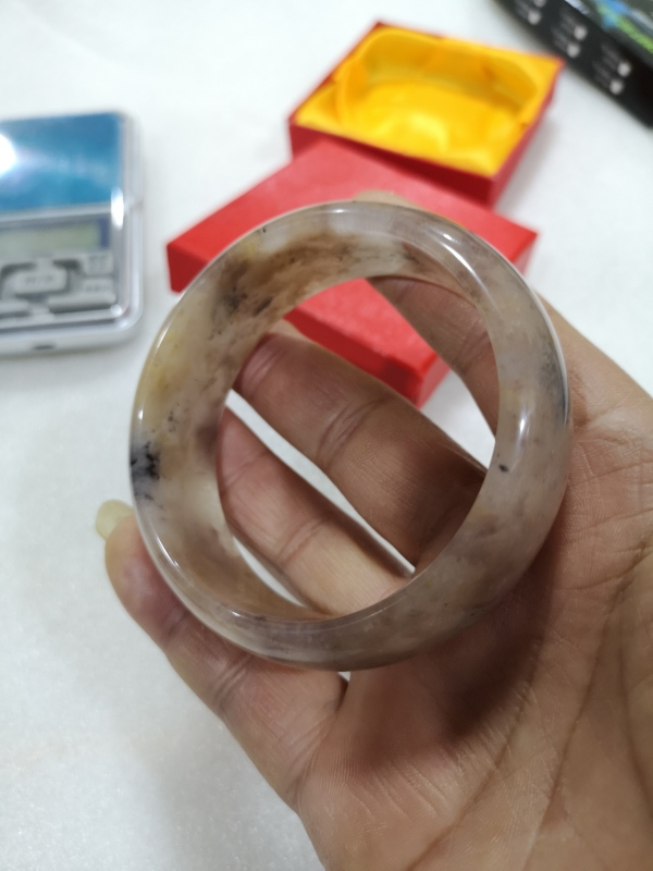 古玩玉器扁鐲子拍賣,當前價格398元