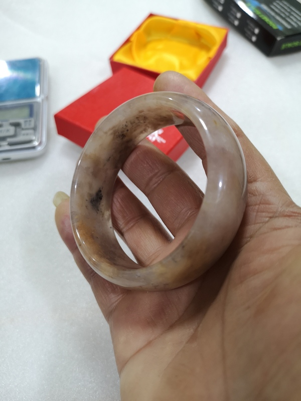 古玩玉器扁鐲子拍賣,當前價格398元