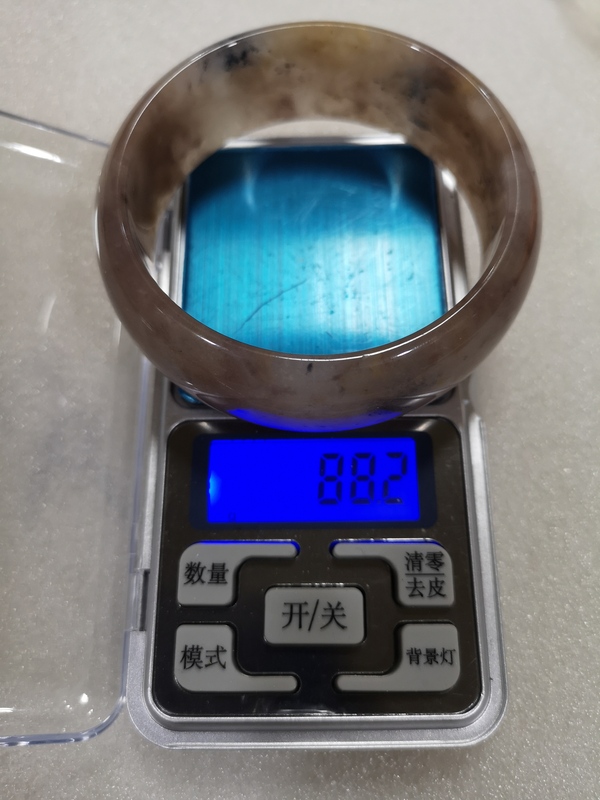 古玩玉器扁鐲子拍賣,當前價格398元