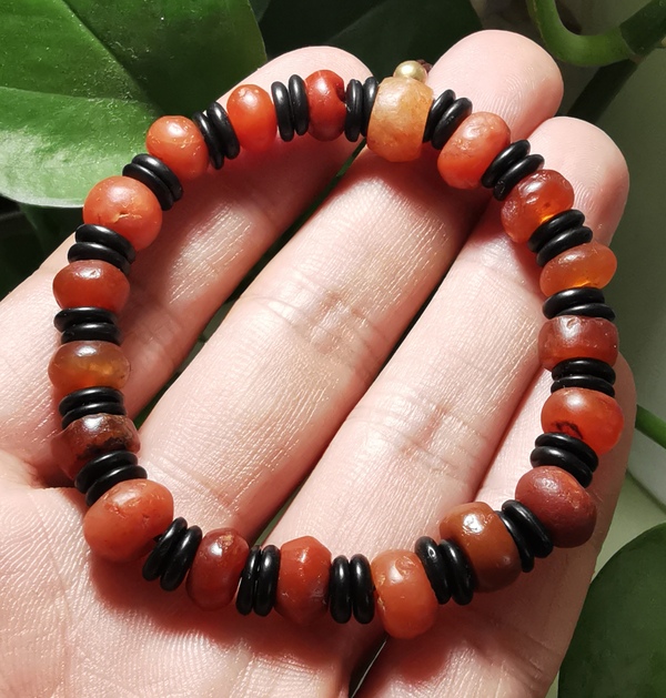 古玩玉器高古瑪瑙手鏈拍賣，當前價格688元
