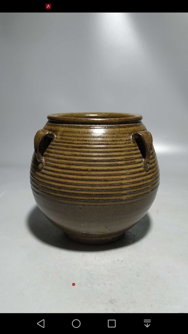 古玩轉賣茶葉末釉四系罐拍賣，當前價格400元