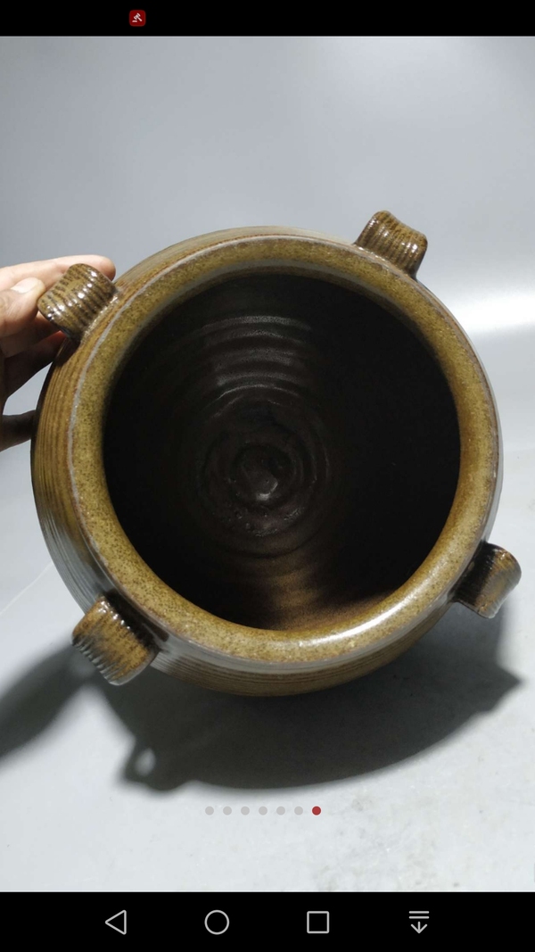 古玩陶瓷茶葉末釉四系罐拍賣，當前價格18000元