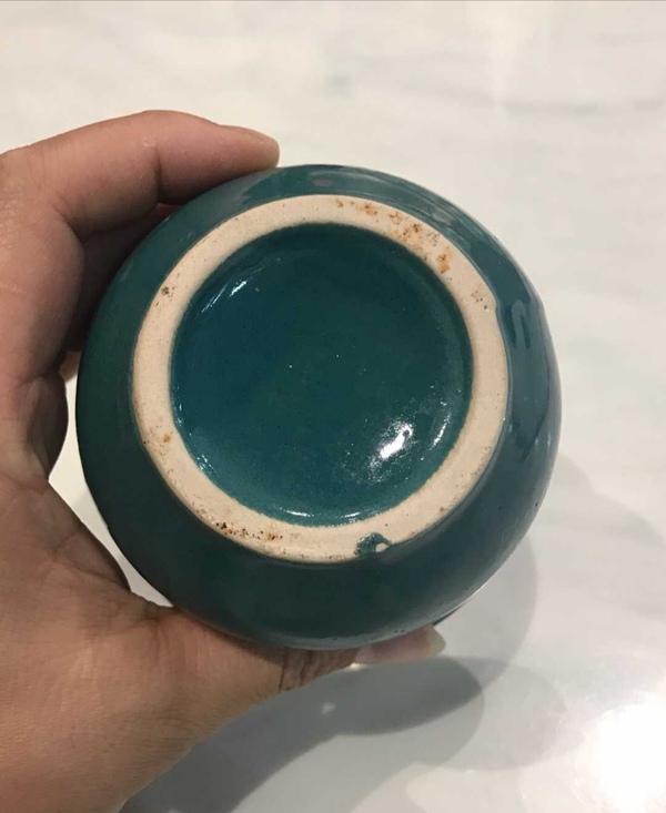 古玩陶瓷綠釉～渣斗拍賣，當前價格680元