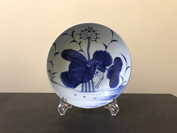 古玩陶瓷青花盤拍賣，當(dāng)前價(jià)格6800元