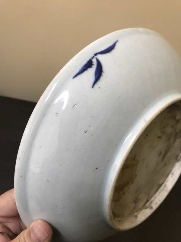 古玩陶瓷青花盤拍賣，當(dāng)前價(jià)格6800元