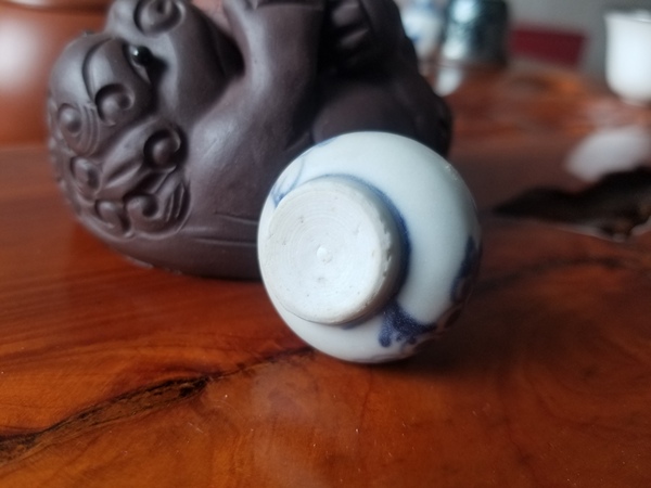古玩陶瓷康熙青花錐把瓶拍賣，當前價格860元