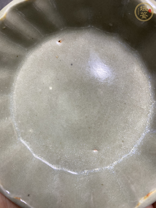 古玩陶瓷元末明初·青釉蔗段洗真品鑒賞圖