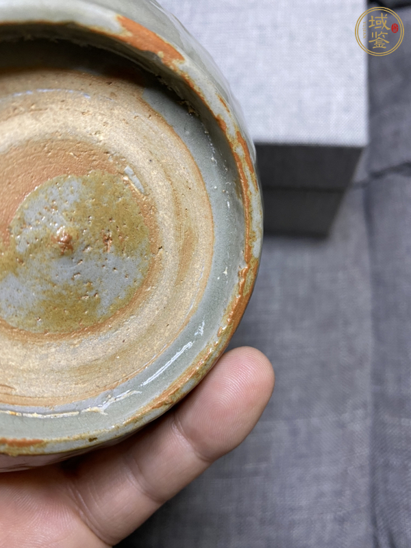 古玩陶瓷元末明初·青釉蔗段洗真品鑒賞圖