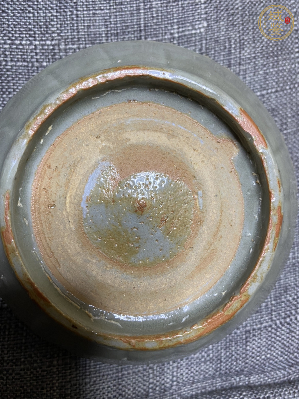 古玩陶瓷元末明初·青釉蔗段洗真品鑒賞圖