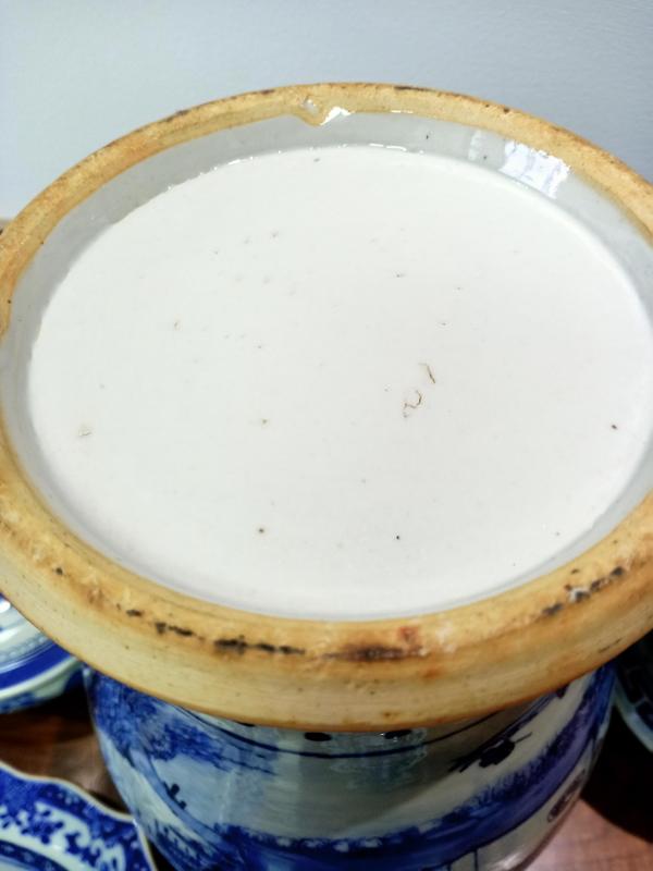 古玩陶瓷清代青花山水通景樊壯罐一對拍賣,當前價格19999元