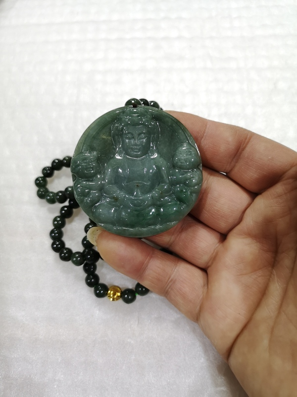 古玩玉器觀音牌子拍賣(mài),當(dāng)前價(jià)格789元
