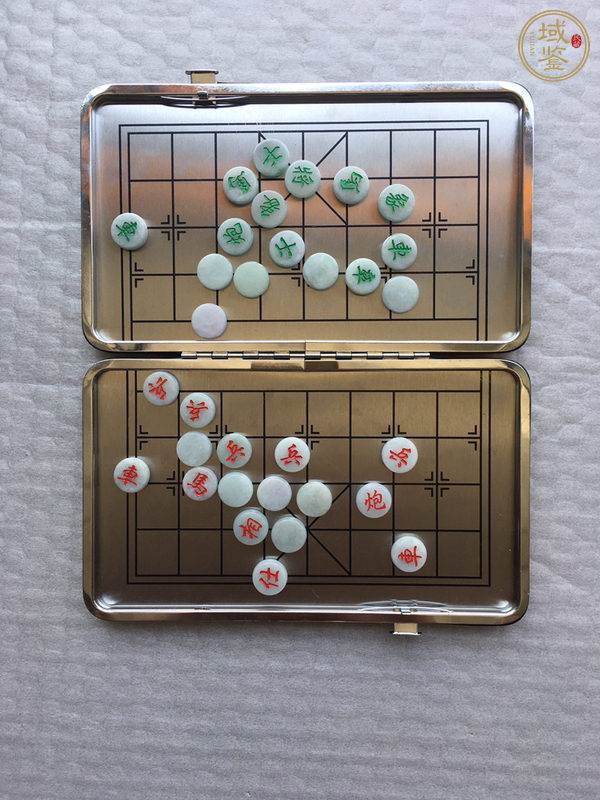 古玩玉器翡翠象棋真品鑒賞圖