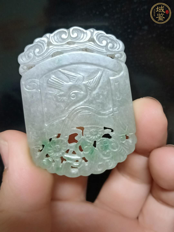 古玩玉器翠牌子真品鑒賞圖