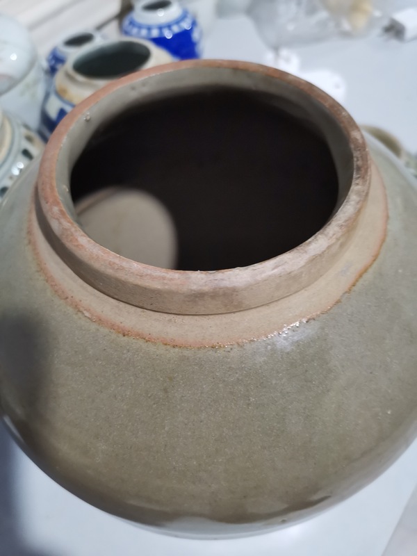 古玩陶瓷明晚清早期龍泉大罐拍賣,當前價格1000元