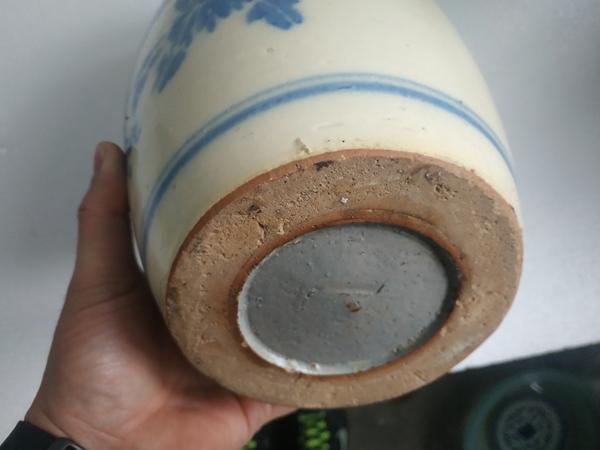 古玩陶瓷青花花鳥花卉紋罐拍賣，當前價格288元
