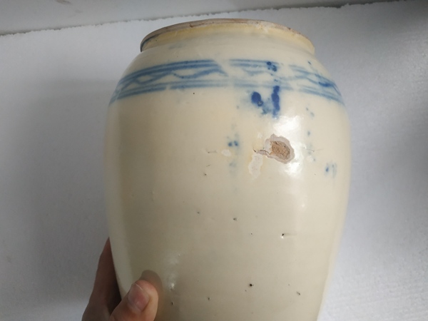 古玩陶瓷青花花鳥花卉紋罐拍賣，當前價格288元