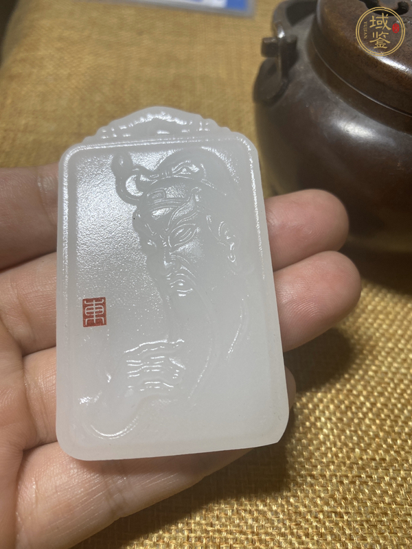 古玩玉器關(guān)公牌子真品鑒賞圖