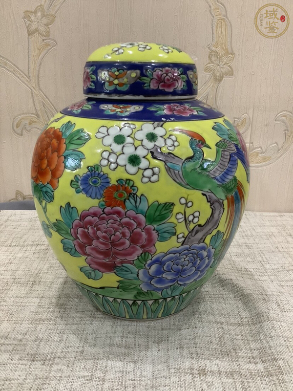 古玩陶瓷粉彩蓋罐拍賣,當前價格10000元