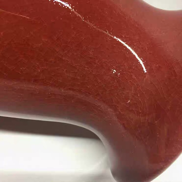 古玩陶瓷紅釉瓶拍賣，當前價格388元