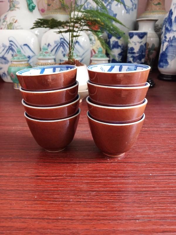 古玩陶瓷魚藻紋青花杯拍賣,當前價格800元