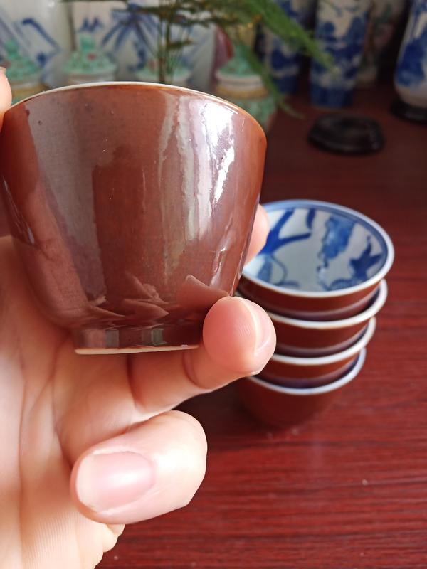 古玩陶瓷魚藻紋青花杯拍賣,當前價格800元