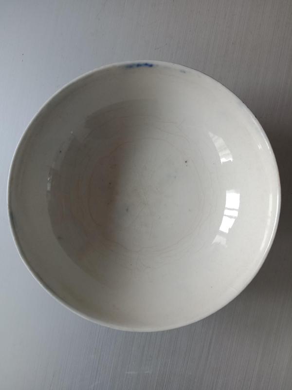 古玩陶瓷清晚人物通景青花大碗拍賣,當前價格680元