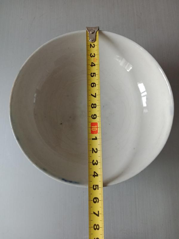 古玩陶瓷清晚人物通景青花大碗拍賣,當前價格680元