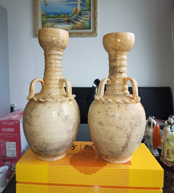 古玩陶瓷《宋代》青白釉三系長頸瓶拍賣，當前價格8888元