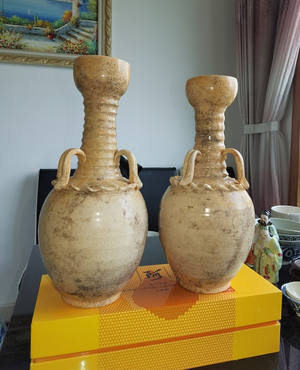 古玩陶瓷《宋代》青白釉三系長頸瓶拍賣，當前價格8888元