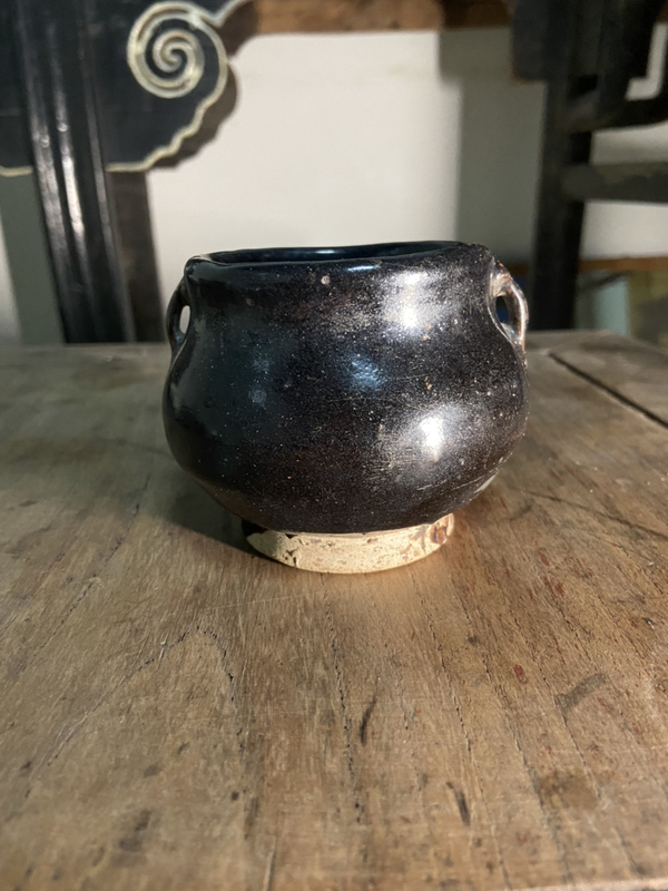 古玩陶瓷元代.雙耳小香爐拍賣,當前價格886元