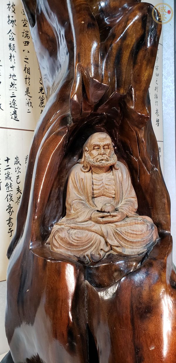 古玩雜項陰沉金絲楠擺件真品鑒賞圖