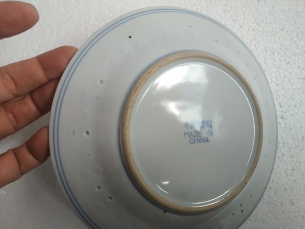 古玩陶瓷景德鎮玲瓏瓷盤拍賣,當前價格88元