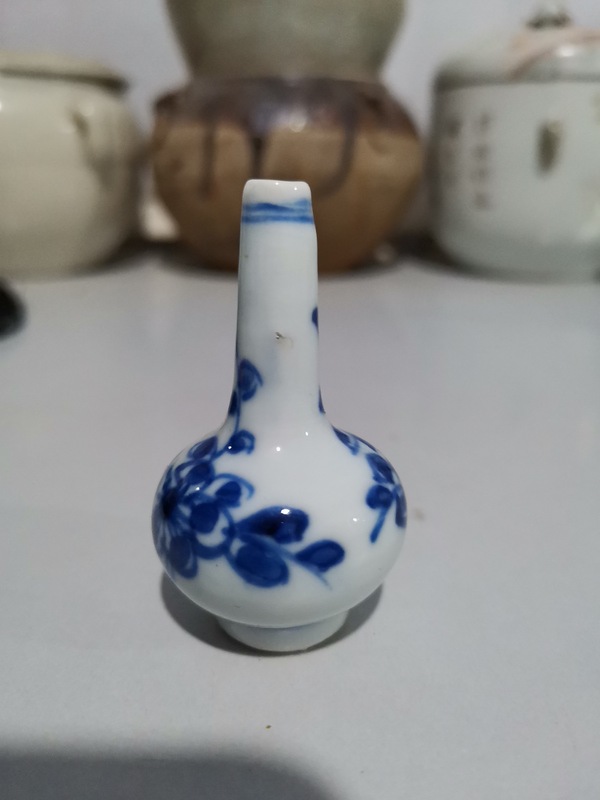 古玩陶瓷康熙青花天球瓶拍賣,當前價格968元