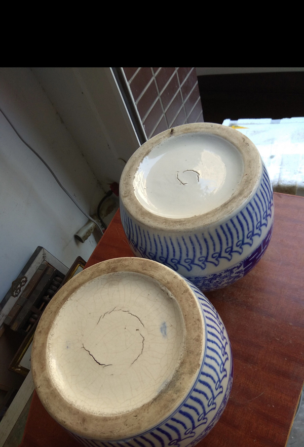 古玩陶瓷花卉紋青花罐拍賣，當前價格2000元