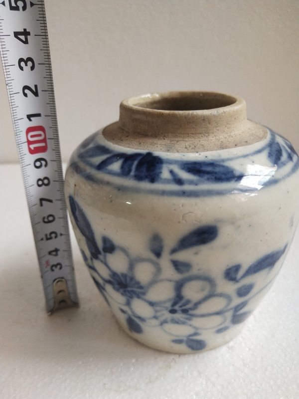 古玩陶瓷青花花卉紋罐拍賣,當前價格288元