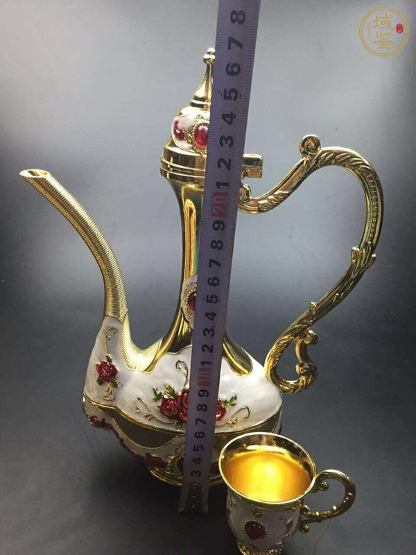 古玩雜項純手工滴花酒具真品鑒賞圖